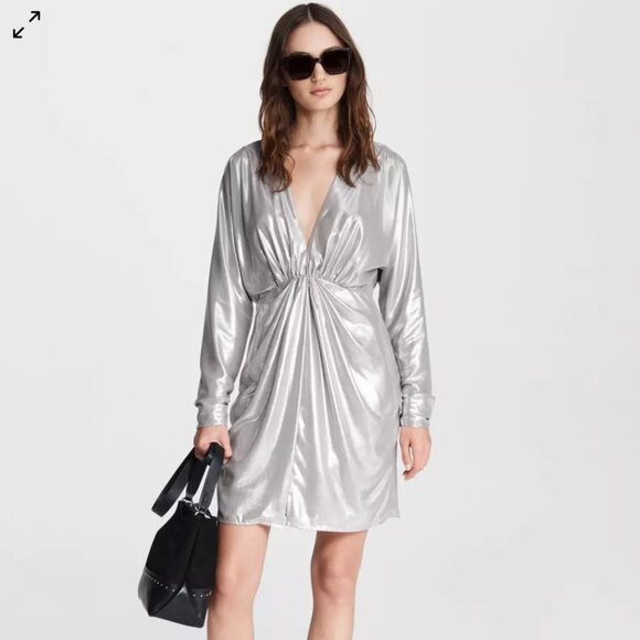 Rag & Bone Eloise Metallic Mini Dress - Picture 1 of 3
